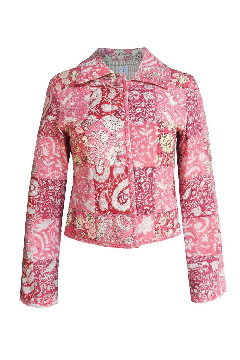 Patchwork Quilted Jacket (Pink) The PDKF Store