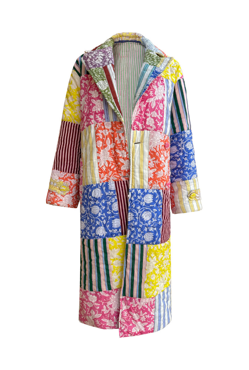Patchwork Quilted Overcoat – The PDKF Store