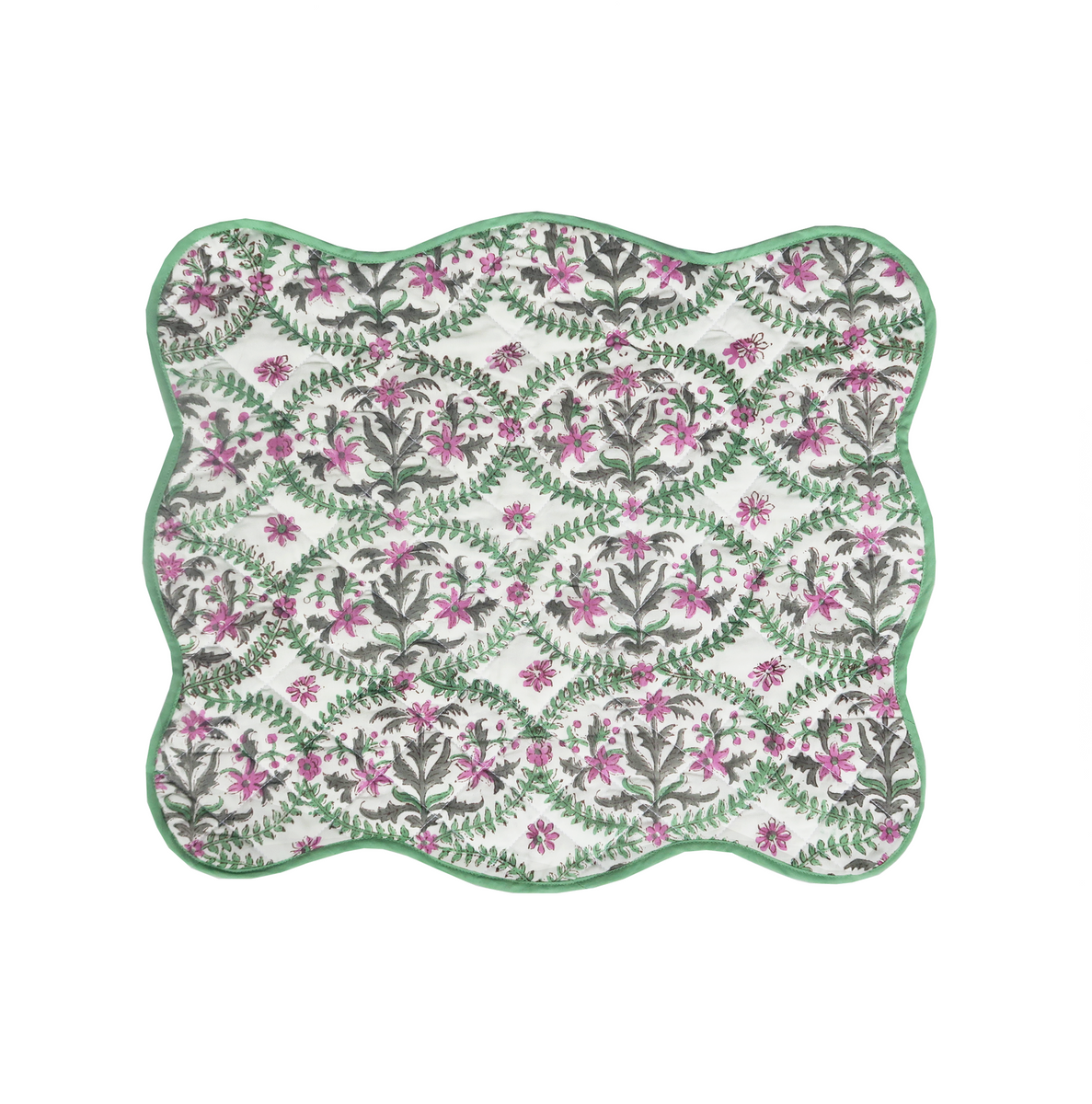 Quilted Green Table Mats (Set of 2) The PDKF Store