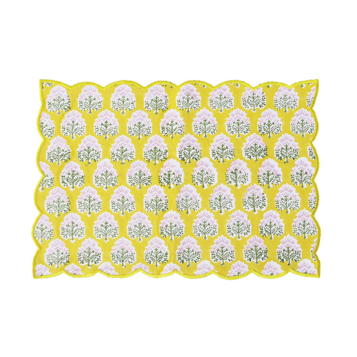 Mughal Table Mats (Yellow; Set of 2) The PDKF Store